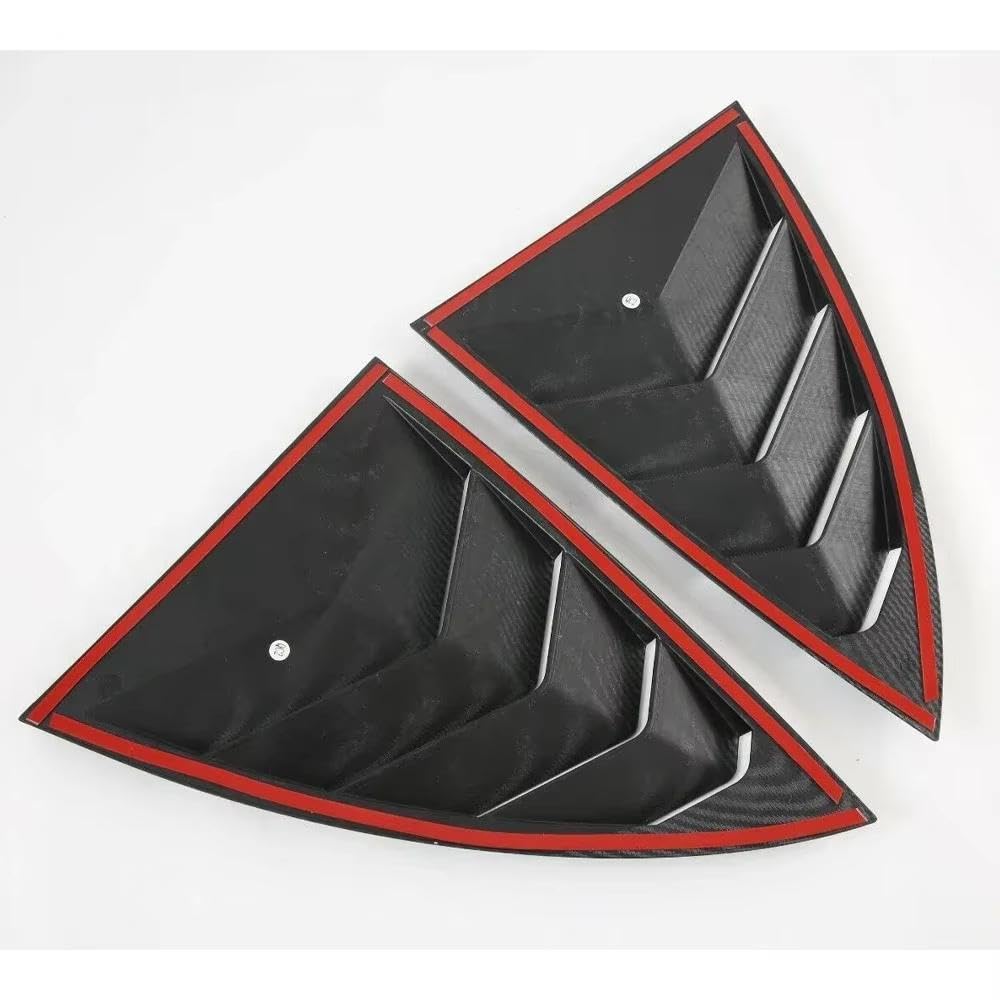 Rivestimenti Esterni Feritoia Finestra Laterale Per Tesla Model Y 2019-2023 | Design Aerodinamico, Antipolvere, Protegge La Vista(Carbon Fiber)