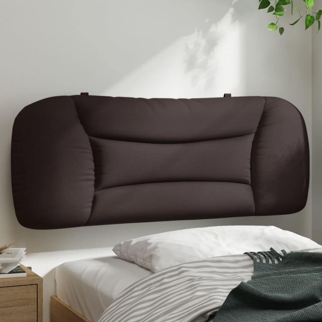 Hvar poduszka pod zagłówek, ciemnobrązowa, 100 cm, materiał do montażu na ścianie, wyściełany, miękkie oparcie do łóżka, sypialni, trwała tkanina poliestrowa