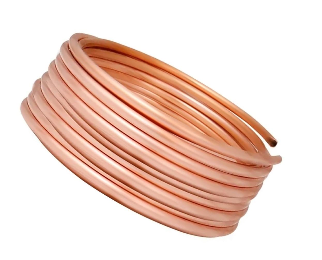 Bobina da 1 m con tubi in rame T2, refrigerazione flessibile con diametro esterno di 2-12 mm e linea CA, raffreddamento fai da te, 1 pezzo(4x2mm)