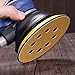 Mestool 5-Inch 8-Hole Hook and Loop Sanding Discs, Orbital Sander Sandpaper Discs, 100 Pieces Round Sandpaper Set, 220 Grit