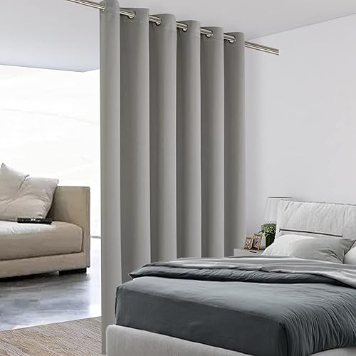 Bonzer - Cortinas de oscurecimiento y separación de ambientes, anchas, privacidad total, con ojales, para puerta corredera de patio, 5.8pies de disponible en Yaxa Peru
