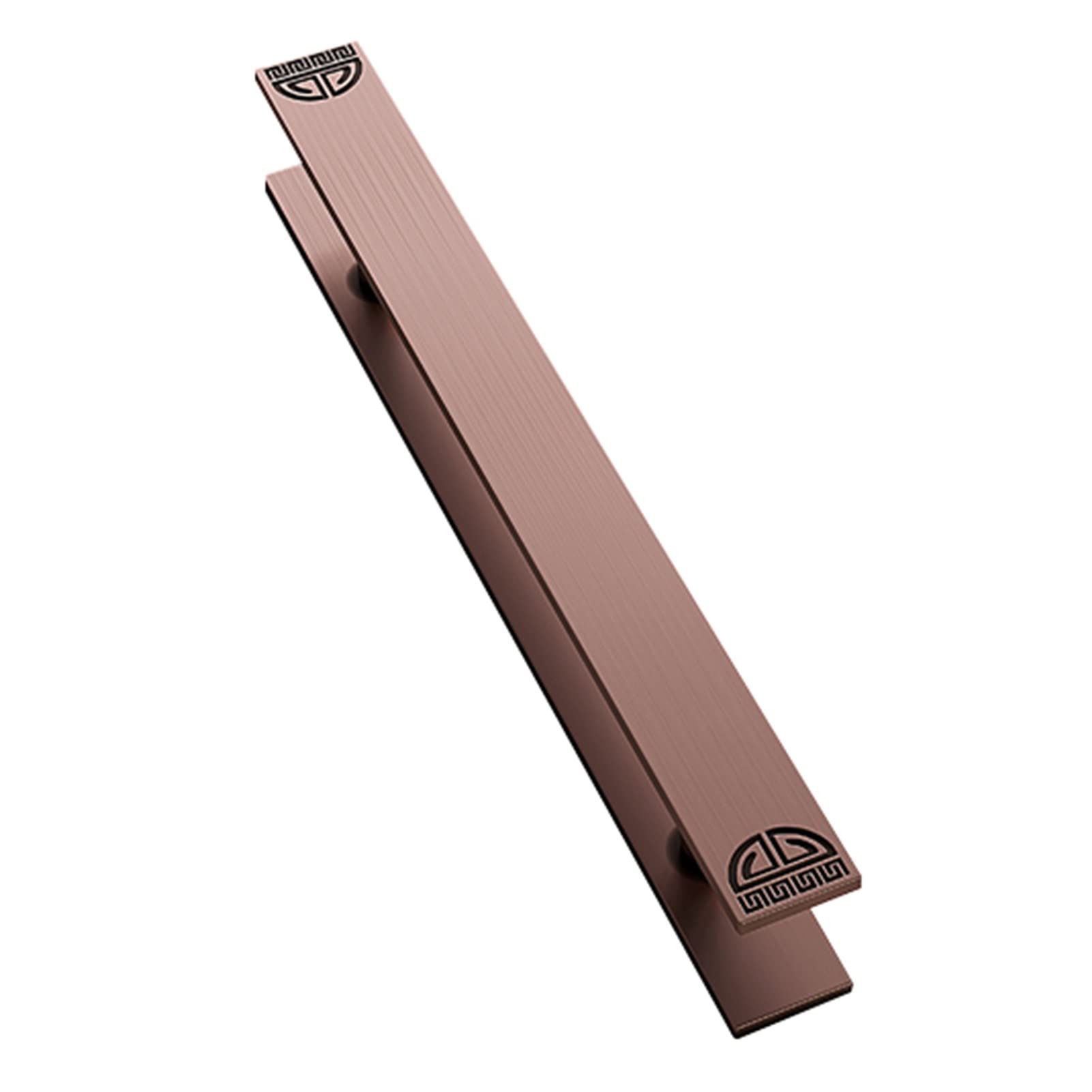 Aluminum Wood Door Metal Doors Grab,Door Pull Retro Door Handles Pulls Bar Traditional Oriental Style, 60cm/80cm/100cm/120cm/150cm Long Optional(Rose Gold,150cm/59inch)