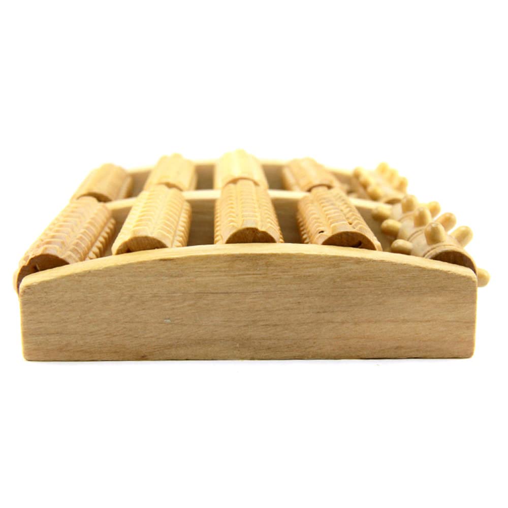 5Ruedas Rodillo De Masaje De Pies De Madera Alivio del Dolor Y La Presión del Arco del Pie En La Fascitis Plantar Herramienta De Masaje Digital