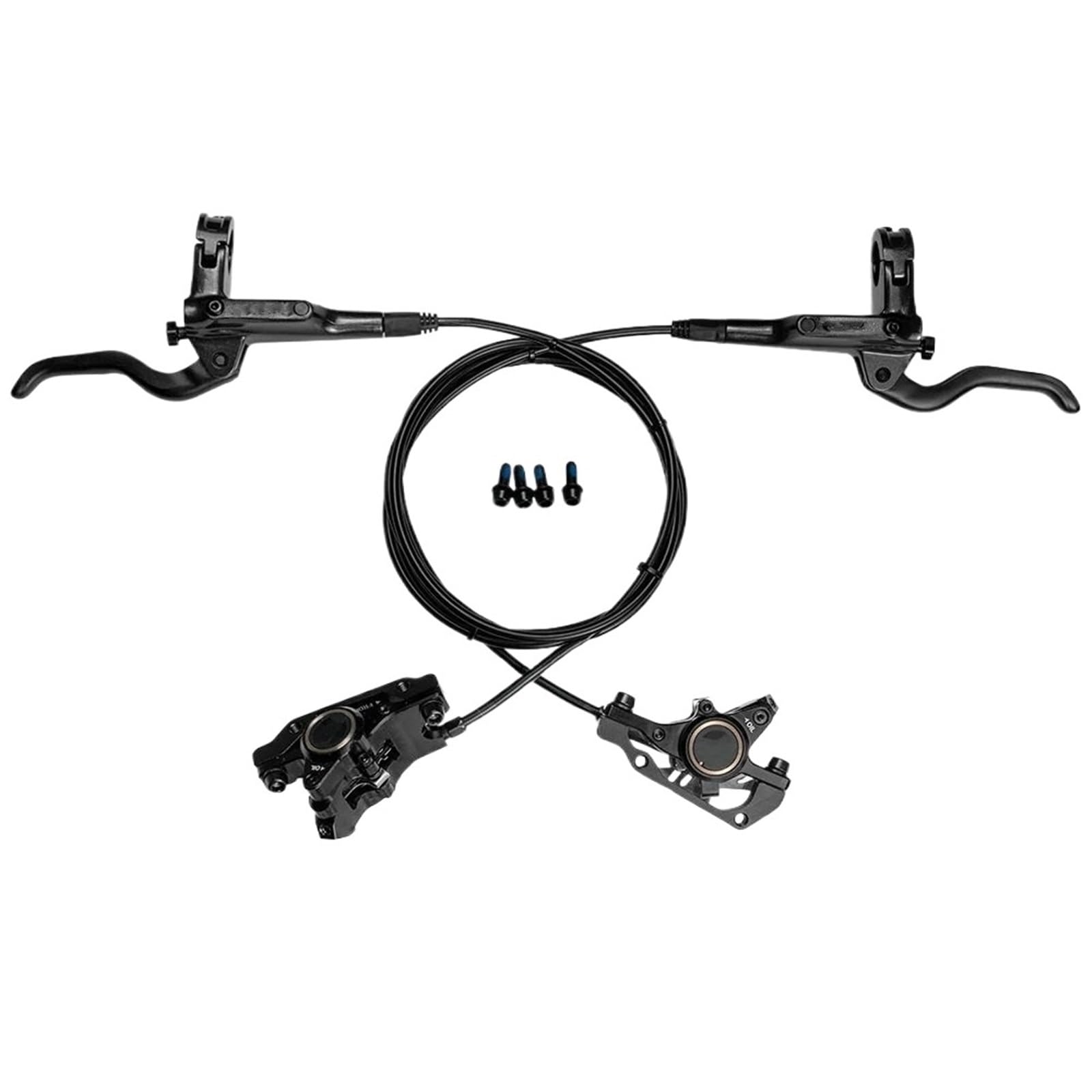 Freno de Tambor para Bicicleta Freno de Disco hidráulico para Bicicleta de montaña, hidráulico de Doble Flujo para Freno hidráulico MTB XC Tambor Trasero para Bicicleta