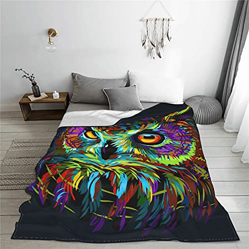 Owl Blanket Throw Bed Blankets Cozy Lightweight Soft Sofa Bedding,Gifts Blanket For Women And Men 80X60 Inch #TOP2