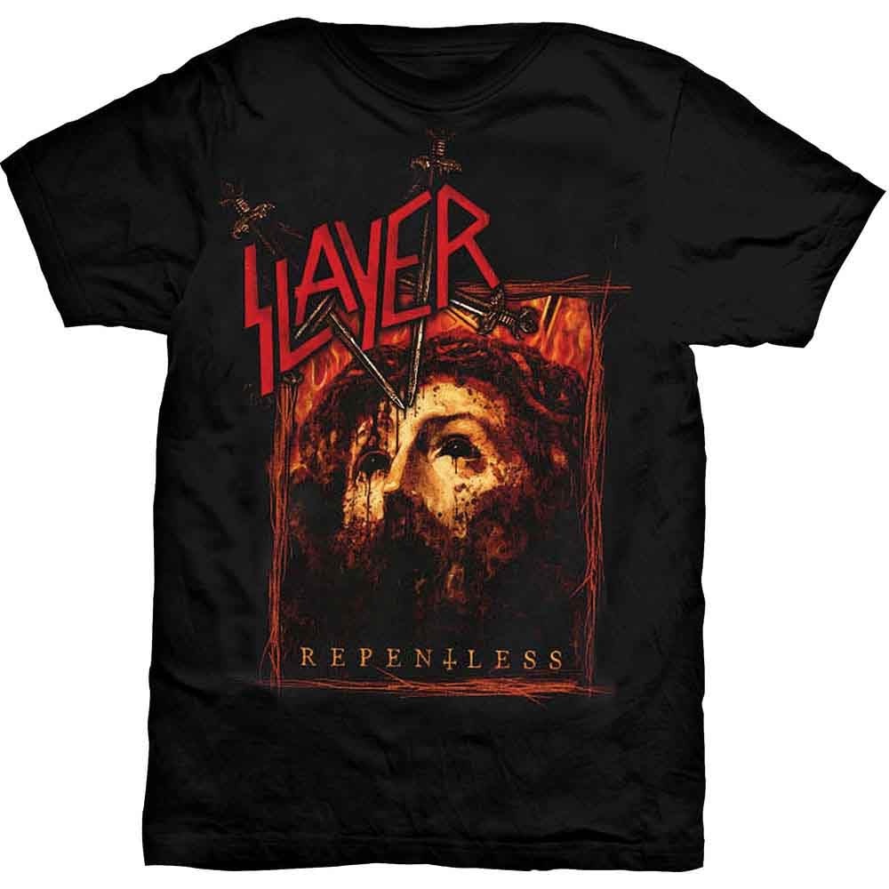 Slayer Repentless Rectangle T-Shirt avec Imprimé Rectangulaire Durable XL