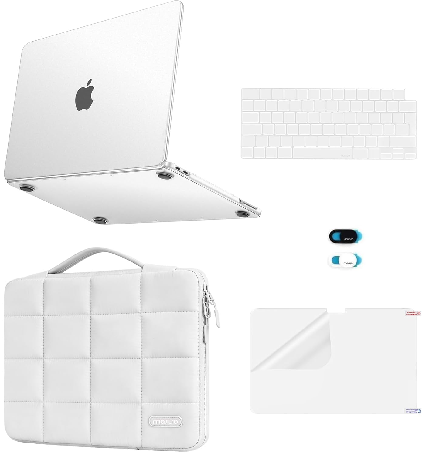 MOSISO Matowe etui kompatybilne z MacBook Air 13 cali M5 M4 M3 M2 2026-2022