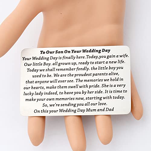 WSNANG Son Wedding Wallet Card from Mom & Dad4