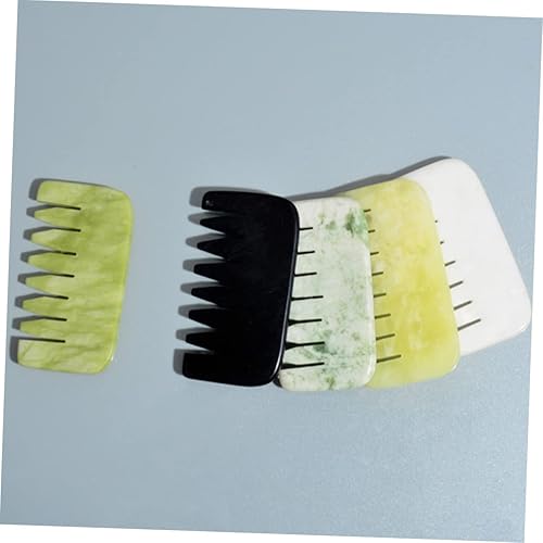Miniatura 6 de Healeved Peine de masaje peine de jade peine de cuero cabelludo masajeador peine raspador cuero cabelludo herramientas masaje peine pelo gua sha