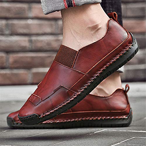Men's Casual Loafers Driving Shoes Oxfords Comfortable Stitching Sneaker Penny Classic Moccasins Formal Walking Leather2