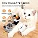 HFLSMHU Automatic Flapping Bird Cat Toy with Chirping Sound, USB Rechargeable Touch Activated Pet Toy(Cuckoo)