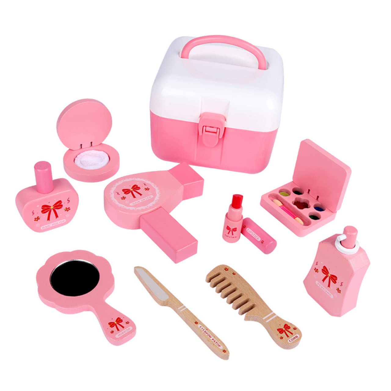 HANABASS 1 set Trucco per Kit Make Up Portatile e Sicuro e Giocattoli Creativi per Ragazzi e Ragazze per Giochi Ruolo e Decorazioni