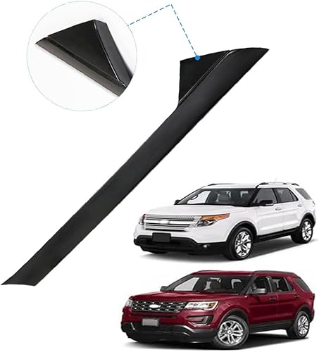 Miniatura 4 de Moldura para parabrisas delantero y exterior, cubierta protectora XLT para Ford Explorer 2011 2013 2014 2015 2017 2019 (lado del conductor+pasajero)