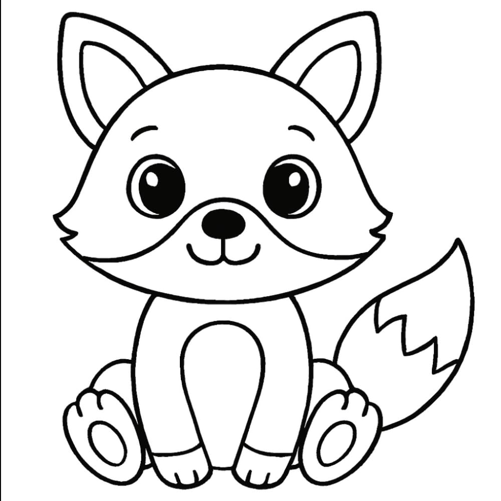 Cute Animal Coloring Book for Kids Ages 4–8