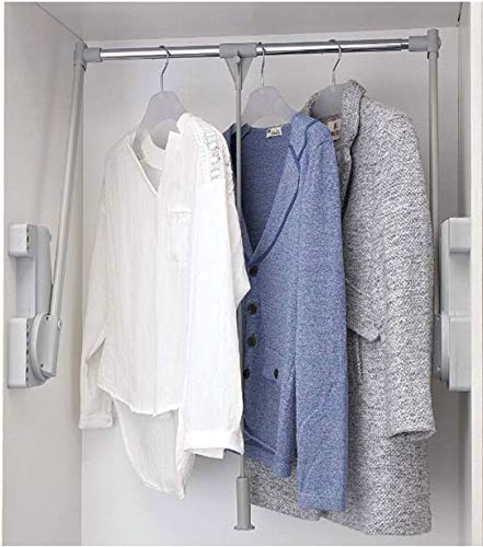 BLS wardrobe clothing rack, lifting/adjustable hanger wardrobe clothes rail, for soft return to save space