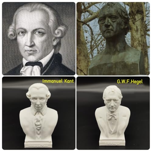 Figura decorativa busto filósofos alemanes set 5 miniatura 4