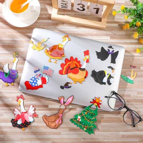 Set de 15 Imanes de Pato con Disfraces para Decoración miniatura 3