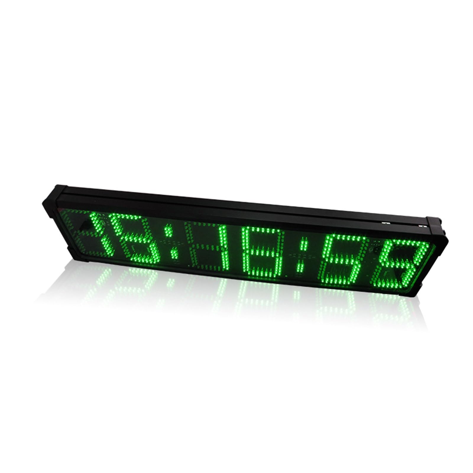 Timer Palestra, Orologio con conto alla rovescia a LED a doppia faccia Orologio digitale a 6 cifre con timer for la maratona a LED di grandi dimensioni(Yellow Double-sided)