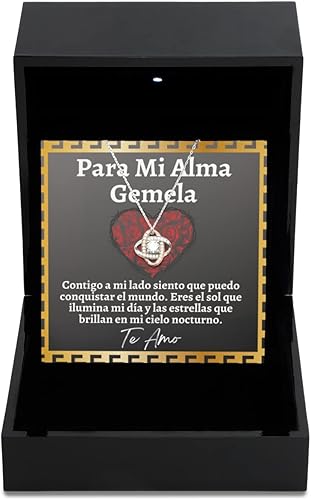 Regalo para mujer mi alma gemela cadena, regalo para mujer, esposa o novia, collar personalizado para un momento especial
