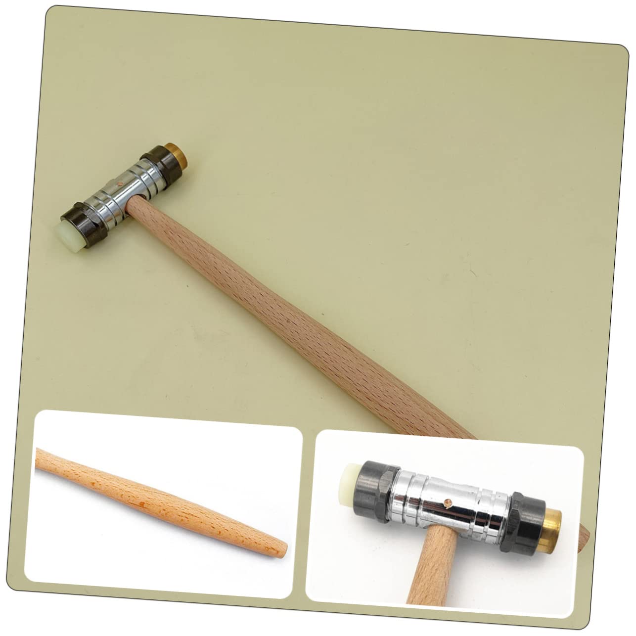 ifundom Hardware Tool Hammer Mini Tools Household Hardwares Hammer Blocks Assembly Hammer Dual Head Small Hammers Hard Ware Hammer DIY Repairing Tool Small Hammer for Women Iron