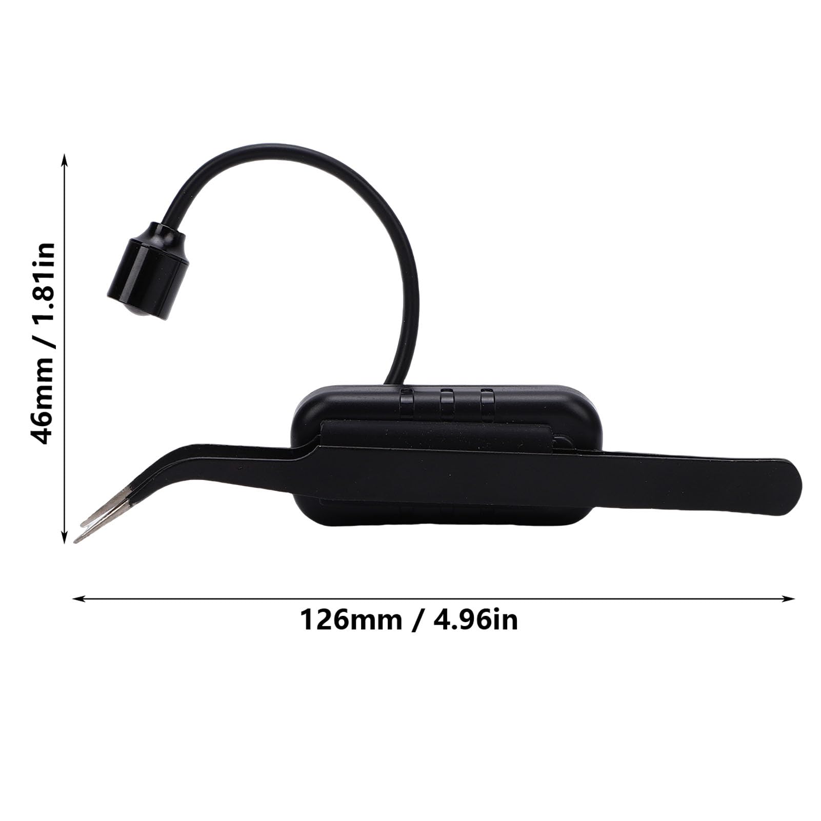 Lampe UV LED pour Extensions de Cils, Lampe à Durcissement Rapide 5 W 405 Nm pour Colle à Cils, Tête Rotative à 180 ° et Batterie Rechargeable, Lumière UV pour Cils