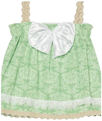 Image of Star Vixen Girls' Swing Tank Top with Lace and Bow Detail