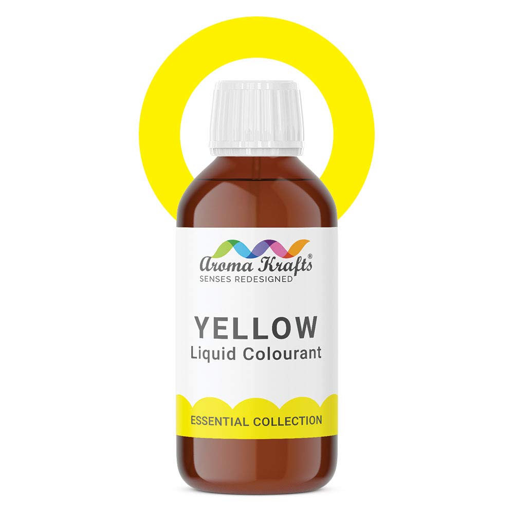 Liquid Colour for Melt & Pour Soap & Bath Bomb Making - YELLOW (30 ml)