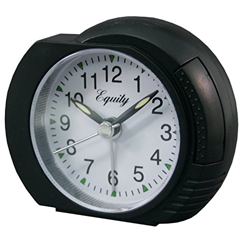 Equity By La Crosse Black Quartz Analog Clock With Ascending Alarm #TOP1