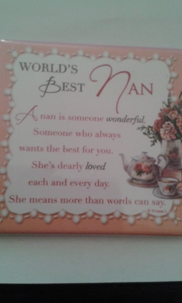 WORLD``S BEST NAN MAGNET WITH VERSE …