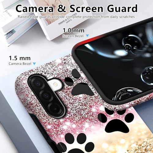Coque rigide Samsung S26 motif pattes de chien cadeau idéal