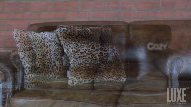 Amazon.com: Luxe Fur Throw Pillows for Couch and Bed | Lush Double
