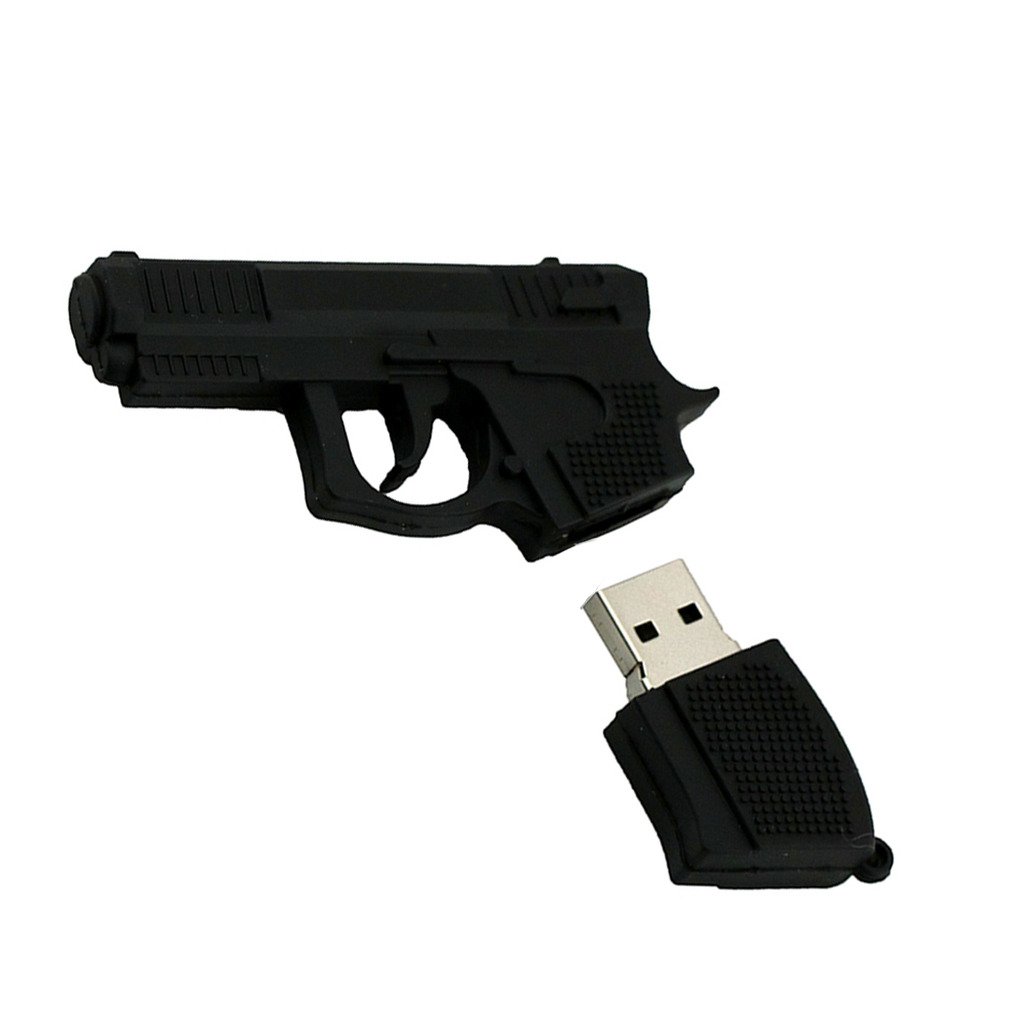 USB Flash Drive Memory Stick from Mixse,Cartoon USB Pen Drive Thumb Drives Jump Drive Stick Gun Shape Pistol 32GB
