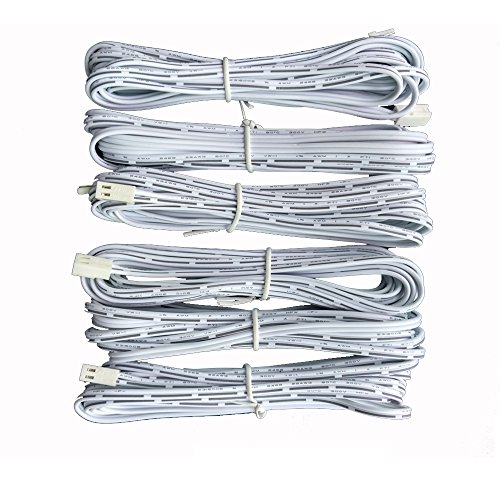 Xking 6 Pcs 3M/9.8 Ft 2-Pin Male And Female Cable Plug Connector Extension Wire, 2510 Port Extension Cable, 2.54Mm Pitch, Led Cabinet Light Extension Cord #TOP5