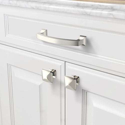 Miniatura 2 de Asidrama - Paquete de 10 tiradores BB con agujero central de 4 pulgadas para alacena, accesorios de cocina moderna, manijas para gabinetes,