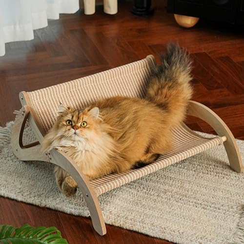 Plateforme en bois pour chaton d'intérieur avec section intégrée - 6