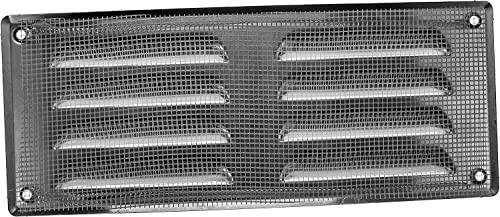 Schwarzes Lüftungsgitter Aus Alu – 60x400 Mm, Perfekt Für Schränke, Badezimmertüren & Möbel