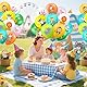 TYFYH Luftballons Tiere 50 Stück bunte Tierballons mit 10 Tier Motiven 12 Zoll Latex Geburtstagsballons, Safari Dschungel Deko für Mottoparty, Baby Shower, Kindergeburtstag