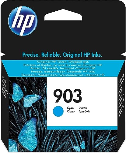 HP 903 Cartouche d'Encre Cyan Authentique (T6L87AE) pour HP OfficeJet 6950, HP OfficeJet Pro 6960/6970