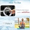 2PCS Neck CoolingTube, Reusable Ice Coolers Wearable Body CoolingProducts, Neck Coolers for HotWeather (Black*2)