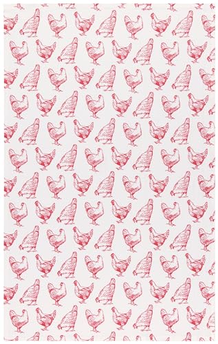 Image of Now Designs, Towels Tea Flour Red, 2 Count