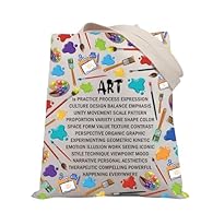 ★Bag with Lettering: ART is PRACTICE PROCESS EXPRESSION, CULTURE DESIGN BALANCE EMPHASIS, UNITY MOVEMENT SCALE PATTERN, PROPORTION VARIETY LINE SHAPE COLOR, SPACE FORM VALUE TEXTURE CONTRAST, PERSPECTIVE ORGANIC GRAPHIC, EXPERIMENTING GEOMETRIC KINET...