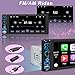 Single DIN Car Stereo Radio with Wireless Apple CarPlay & Android Auto, 6.9
