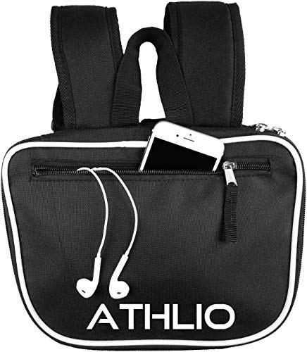 Athlio Gym Bag Backpack - External Ball & Equipment Pocket | For Sports Workout & Travel Gear | Xl Capacity | Waterproof Heavy-Duty(Black) #TOP3