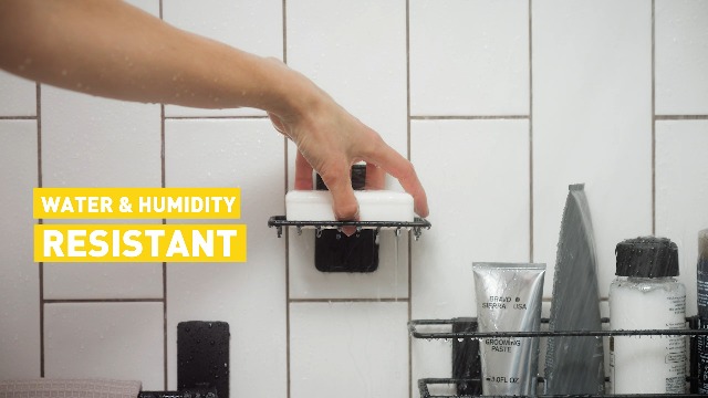 Command Ganci Da Bagno Medi - 2 Pezzi, Resistenti All'Acqua, Portata 1.3kg, Senza Fori - Foto 4