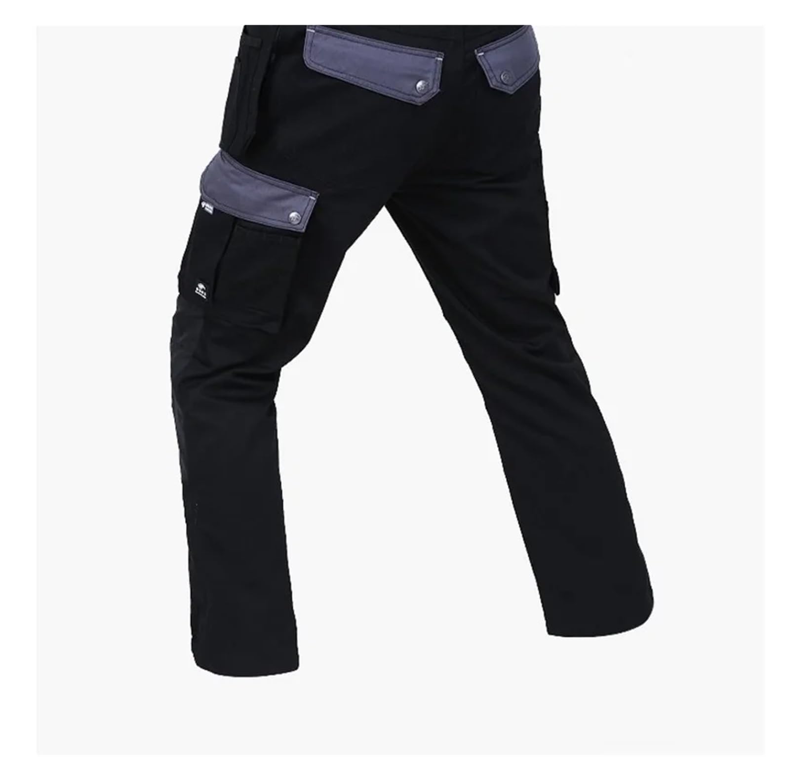 Pantalones de Trabajo Hombre Pantalones de Soldadura funcionales, Multibolsillos, Resistentes al Desgaste, a Prueba Suciedad y antichispas, Reflectantes