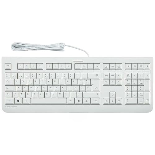 Glowster Teclado Mecánico Blanco KC 1000, retroiluminación LED, diseño ergonómico, Ideal para Gaming y Escritura, fácil instalación y compatibilidad Universal.