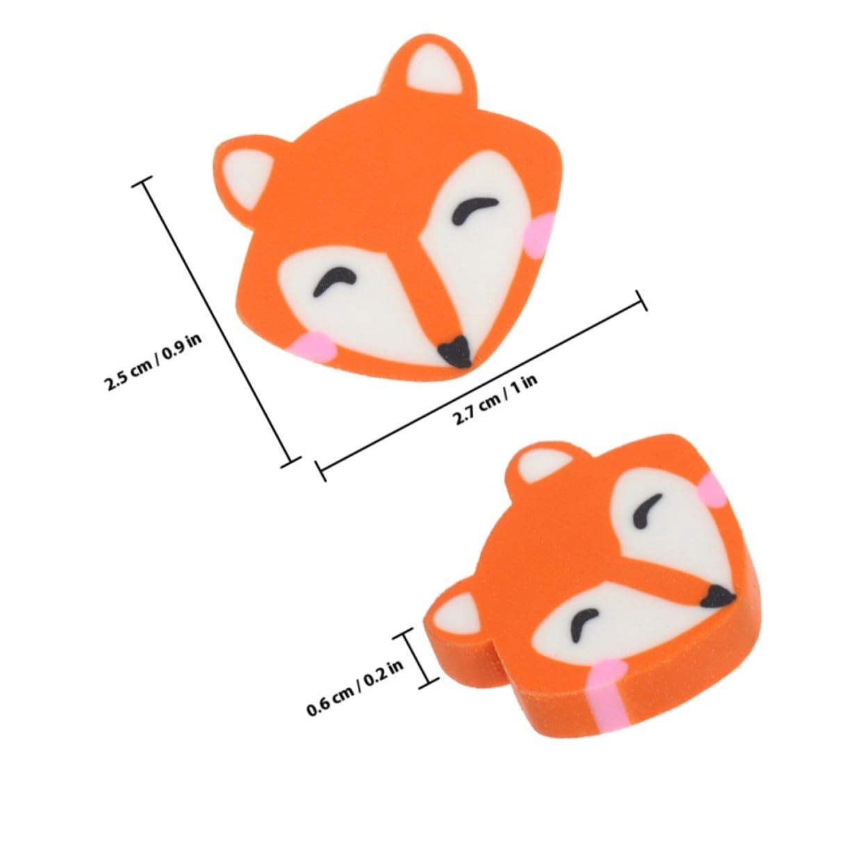 100 pezzi Mini Gomme da Cancellare a di Volpe Gomme Kawaii Morbide per Scuola e Ufficio Regali e Ricompense Divertenti per Studenti per Cancelleria e Progetti Artistici
