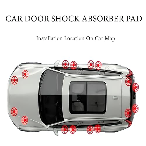 Image of BRAINLE Rubber Shock Absorber for Car Door Protection Guard Pads For Hyryder, Innova Crysta, Hycross, Fortuner, Rumion, Glanza, Camry, Hilux, Etios, Corolla, Urban Cruiser, Taisor, Belta, Altis, Yaris