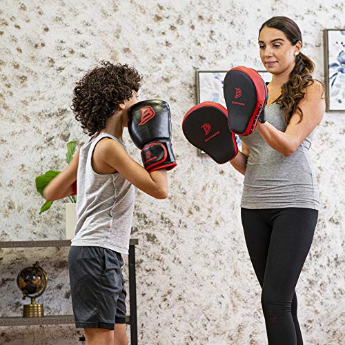 Boutmaster Youth Boxing Training Set, Kids Or Teens Boxing Gloves And Boxing Pads Mitt Set (Medium) #TOP3