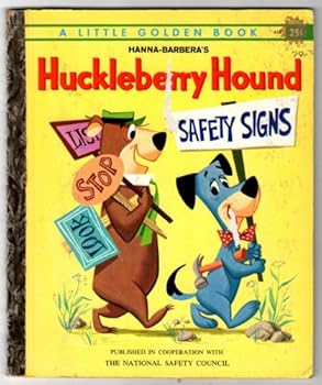 Hardcover Huckleberry Hound Safety Signs Book